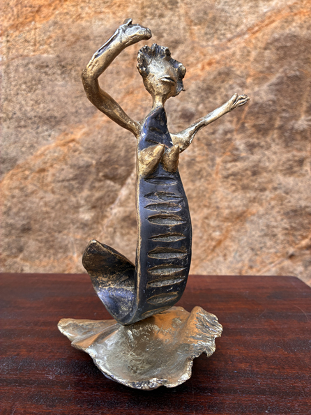 sirène en bronze