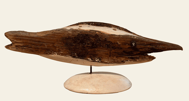 poisson en bois platre